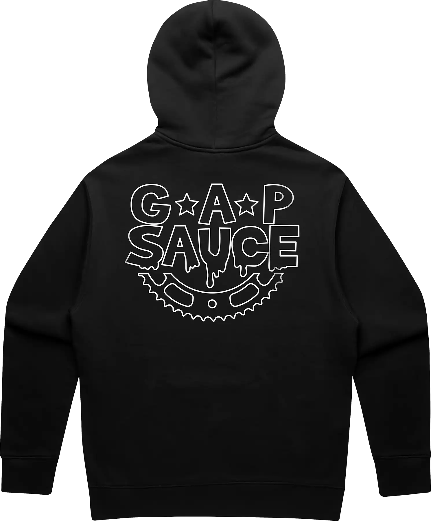 Outline Hoodie Black Back